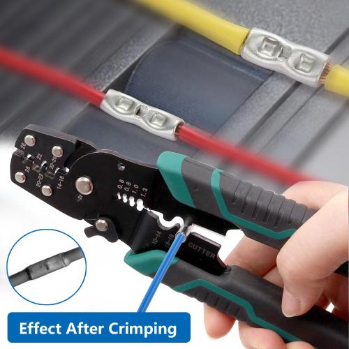 smseace 80pcs 4/6/8AWG Non Insulated Butt Connectors Kit with Heat shrinkable Tube for Wiring 4/6/8 Guage Pure Copper Butt Splice Connectors for Automotive, Marine and Industrial Applications
