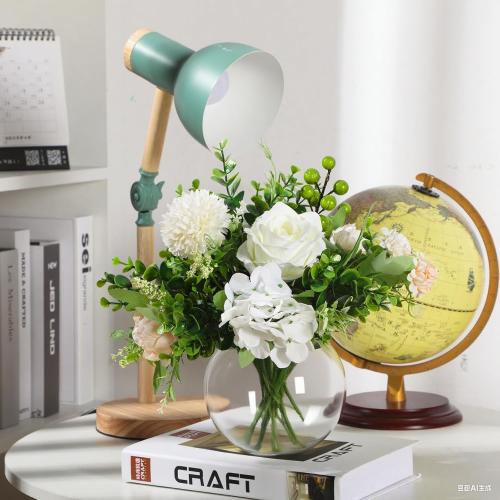 8 Pcs Bubble Bowl Vase Centerpiece 6''W x 5''H Round Glass Flower Vase Bulk Clear Terrarium Fish Bowl for Wedding Event Goldfish Planter Floral Centerpiece Office Home Decor