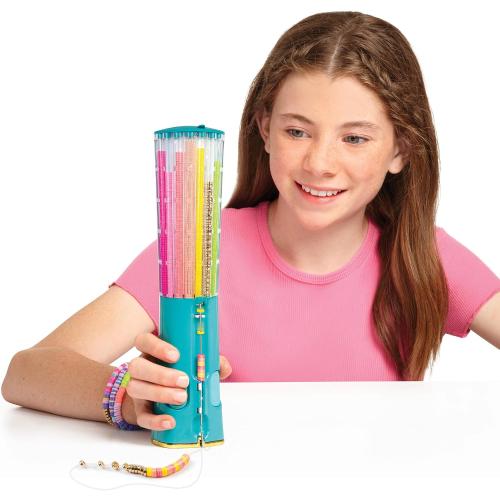 Make It Real: Swift Clicks - Heishi Bracelet Maker - 2047pc, DIY Jewelry Craft Kit, Design & Make 23 Bead Bracelets, Rotate-Click-Wear, Girls Kids 8