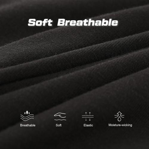 Size Large BAMBOO COOL Men's Long Boxer Briefs Performance Long Leg Sports Boxer Brief Underwear MultiPack