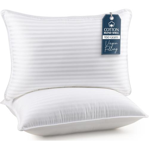 Utopia Bedding Bed Pillows for Sleeping Standard Size (White), Set of 2, Cooling Hotel Quality, for Back, Stomach or Side Sleepers