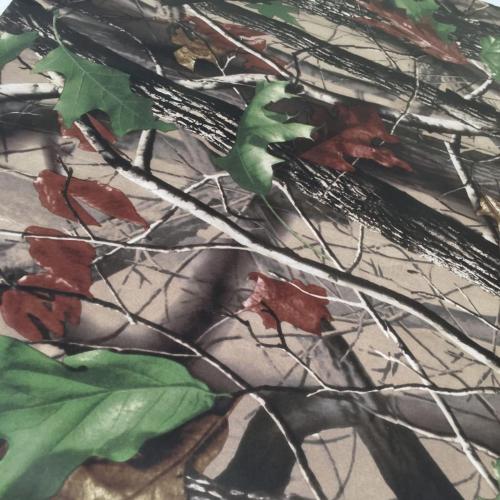 Queenbox Camo Vinyl Wraps, Woodland Maple Camouflage Self-Adhesive Car Sticker Decal Film Air Release Roll