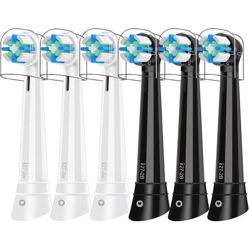 8pcs iO Replacement Heads Compatible with Oral B iO(Black&White)