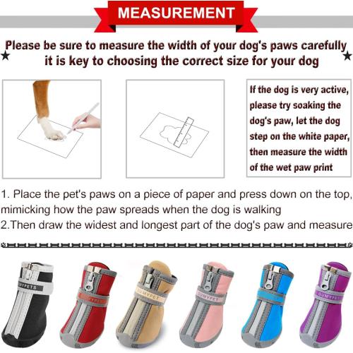 QUMY Dog Shoes for Small Dog, Puppy Dog Boots & Paw Protectors for Winter, Summer Hot Pavement, Waterproof in Rainy Weather, Ourdoor Walking, Indoor Hardfloors Skid-Resistant Khaki Size 1