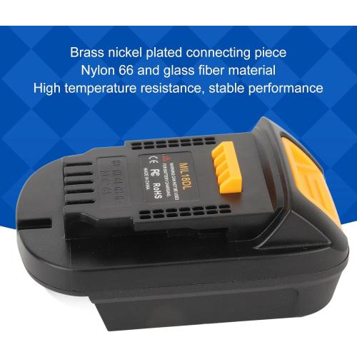 Eujgoov 18V Battery MIL18DL Power Tool Battery Lithium Battery Converter Replacement for Cordless Tools