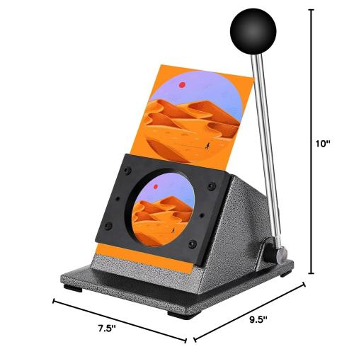 Paper Puncher (35mm Cutting Die: for 25mm/1 Round Button) Circle Paper Cutter, Precise Graphic Punch Die Cutter