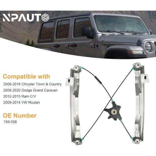 Front Driver Side Power Window Regulator Without Motor Replacement