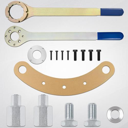 Crank Pulley Wrench Holder Tool with Screws & Engine Cam Gear Lock/Camlock Tool Kit & Intake/Exhaust Cam Sprocket Wrench Tool Fits for Subaru STD