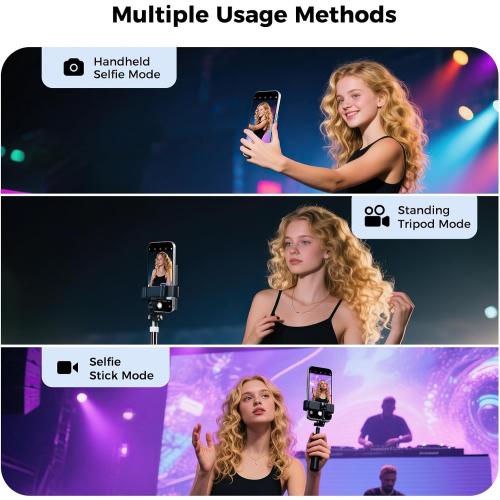 Selfie Monitor Screen for Phone with USB-C Remote Control, Magnetic Wireless Back Camera Mirroring 4K 30fps Recording, Speaker, 3 Brightness, for Vlog Live Stream(Not for iPhone17 Series&Google Pixel)