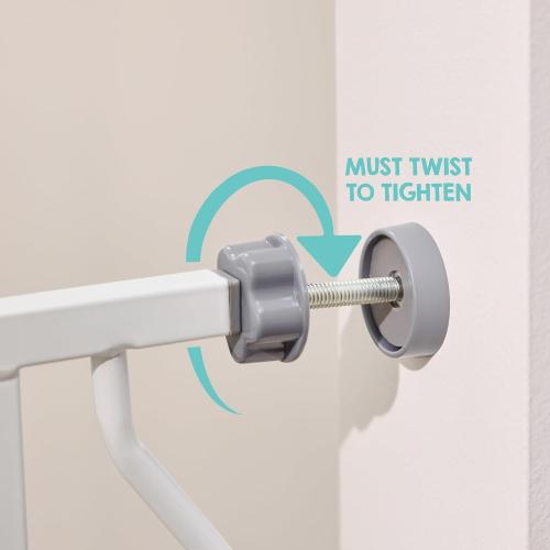 Wide Baby Gate for Doorways & Bottom of Stairs, Pressure Mounted Walk Through Baby Gate for Toddlers & Pets, Tested & Safe, American Designed, American Owned
