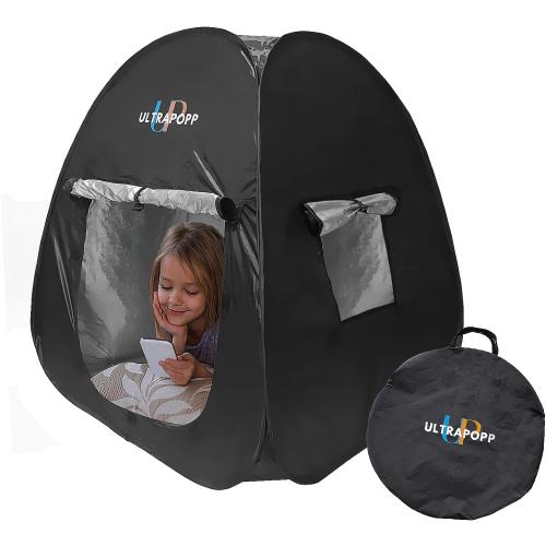 Sensory Tent for Kids with Autism Age 3  Anxiety ADHD SPD, Pop up Blackout Calm Down Play Tents with Door & Window, Autistic Sensory Hideout Fort, Small Size (Suitable for 1 Kid)