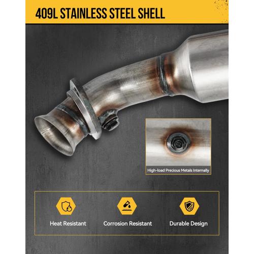 KAC Catalytic Converter Stainless Steel Compatible with 2008-2010 Chevy Cobalt 2.2L, 2008-2011 Chevy HHR 2.2L, 2008-2010 Pontiac G5 2.2L Replace 19421 (EPA Compliant)