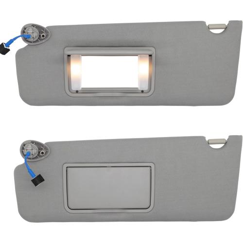 Color Grey NHILES Left Driver Side Sun Visor Fits for Honda Pilot 2016-2022 Honda Ridgeline 2018-2020 Replacement Sun Shade # 83280-TG7-A12ZB (Wisteria Light Gray)