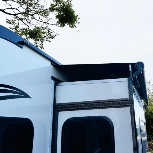 Dulepax RV Slide Out Awning,RV Slide Topper,Modular Camper Slide Out Awning Kit,Slide Toppers for RVs,5th Wheels,Travel Trailers and Motorhomes,Black,7'9''(7'1''Fabric)