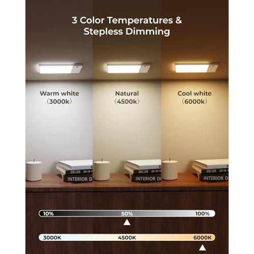 FULEN Rechargeable Motion Sensor Ceiling Light Upgraded,Closet Light with 12000mAh Battery, LED Shower Lights, Ceiling Lamp for Bathroom,Pantry,Garage,Remote Control