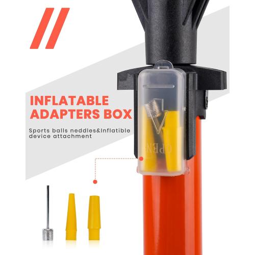 Daxiga Bike Floor Pump with Gauge, 160 PSI High Pressure, Presta & Schrader Compatible Bicycle Pump for Road Bike, MTB & Sports Balls