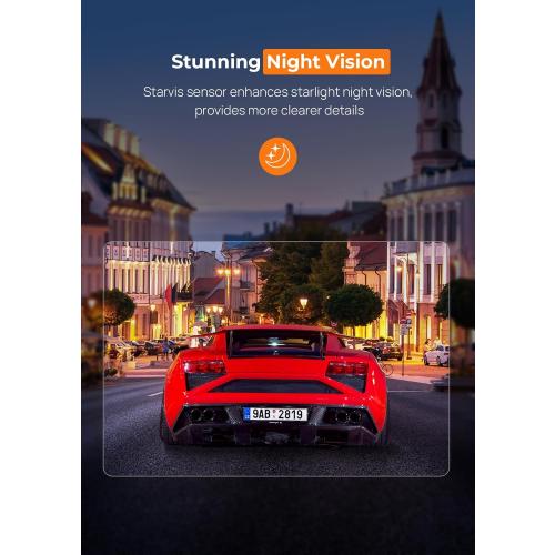 Dash Cam, 2.5K WiFi Dash Camera for Cars, E-YEEGER Mini Dashcam with App, Front Car Camera, G-Sensor, Loop Recording, Night Vision, 24H Parking Mode, 32G SD Card Included, Support 256GB Max