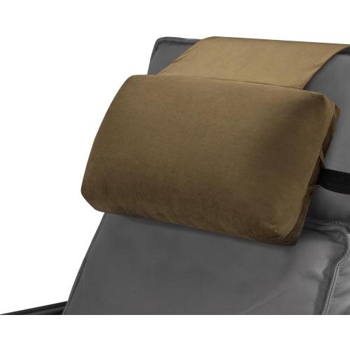 Head Recliner Pillow Adjustable Shredded Memory Foam Headrest Pillow for Recliners,Non-Slip Velvet Cushion for Pain Relief Neck Support Pillow for Travel Home Recliner Sofa Armchair (Brown)
