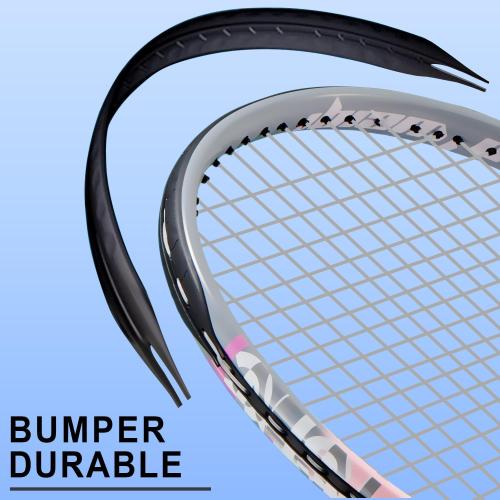 bo'weiqi 27 Recreational Tennis Racket Set 2 Players Lightweight Pre-Strung Tennis Racquets for Beginners, Including 3 Balls, 2 Overgrips, 2 Vibration Dampers and 1 Bag Easy Carry