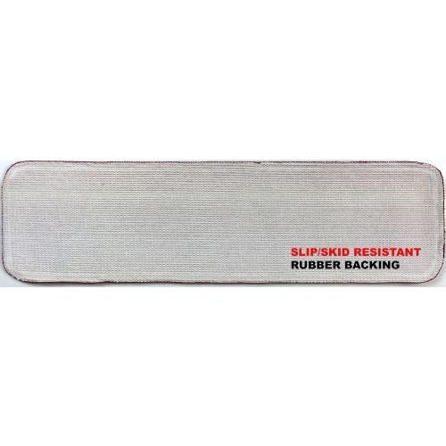 Stair Tread Treads Indoor 7 inch x 24 inch Machine Washable Skid Slip Resistant Carpet Stair Tread Treads Comfy Collection (Set of 13, Grey)