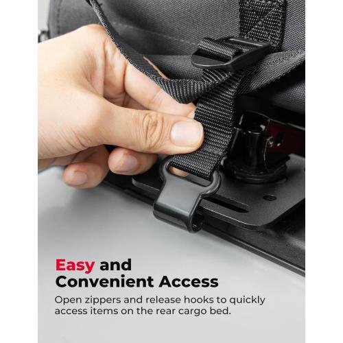 KEMIMOTO UTV Soft Cargo Camper Bed Cover Rack Compatible with Polaris General 1000 /XP 1000/4 1000 /XP 4 1000 2016-2026 Rear Camper Top Canvas Cover Accessories