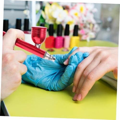 DOITOOL 1set Portable USB Rechargeable Airbrush and Air Pump Set for Art Makeup Cake Decoration and Model Painting Compact Design Stable Pressure Easy to Carry for Hobbies and Crafts