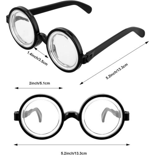 WILLBOND Old Man Cosplay Costume Grandpa Wig Set with Glasses, Grey Wig Eyebrows and Mustache for Halloween Cosplay Party