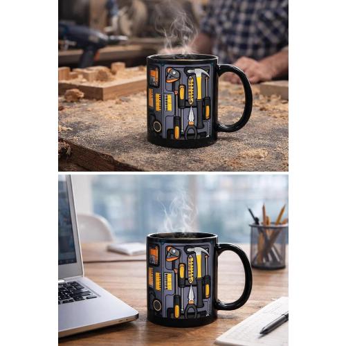 Tool Box Coffee Mug Toolbox Mechanic Mug Unique Ceramic Cup Gift Coffee Cup Double-sided Design