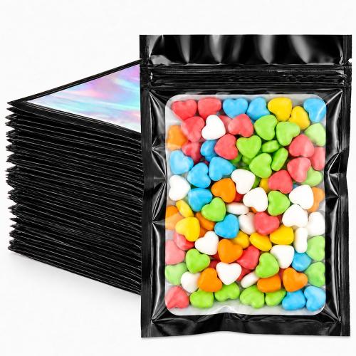 Holographic Bags 100PCS Mylar Bags, Smell Proof Bag Goodie Baggies
