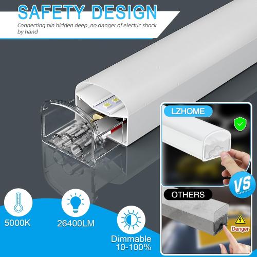 Hexagon Garage Light: Upgraded 10-100% Dimmable LED Garage Hexagon Lights, 50 Packs LED Light, 52800LM Super Bright Hexagon Lights for Garage Gym Basement Hair Salon