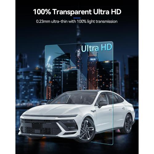 Hyundai Sonata Screen Protector for 2024 2025 2026 Sonata (SEL/N Line/SEL Hybrid/Limited) Accessories Navigation & AC Nano Touchscreen Protector Film Anti-Glare 12.3''- 4PCS