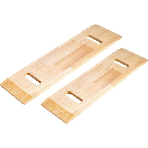 COW&COW 24 Wooden Transfer Board and 60 Belt Kit for Patient, Senior and Handicap Move Assist and Slide (24Inch)