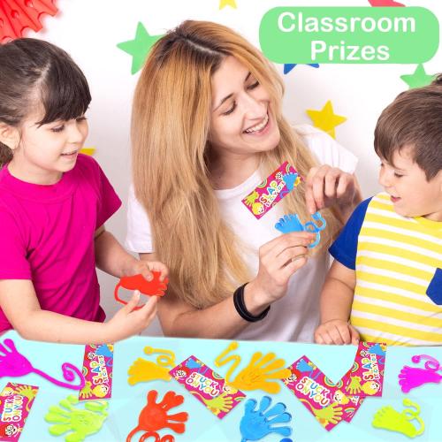 Easter Eggs Fillers for Toddlers,Large Sticky Hands Party Favors Supplies for Kids (20 PCS),Birthday Pinata Easter Basket Goodie Bag Stuffers,School Student Non Candy Treats Prize Toy for Boys Girls