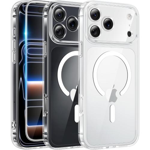 FNTCASE for Phone 18 Pro Case / 17 Pro Case Clear with Screen Protector