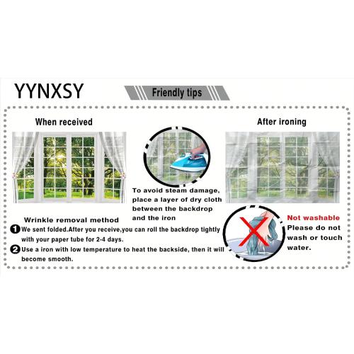 YYNXSY 8X6FT Spring Window Landscape Photography Background White YY-1013
