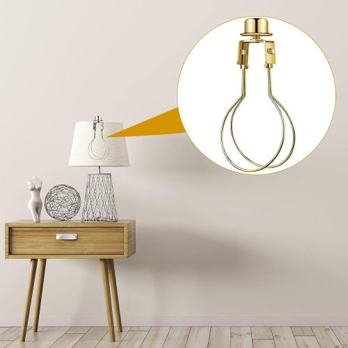 Honoson Bulb Lamp Shade Light Bulb Clip Adapter Includes Finial and Lampshade Levellers for Replacement