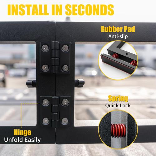 Truck Bed Divider for 2015  Ford F150 2024  F150 Lightning | Aluminum Alloy Cargo Divider Trunk Organizer Luggage Divider Replacement for 2025 F-150 Accessories