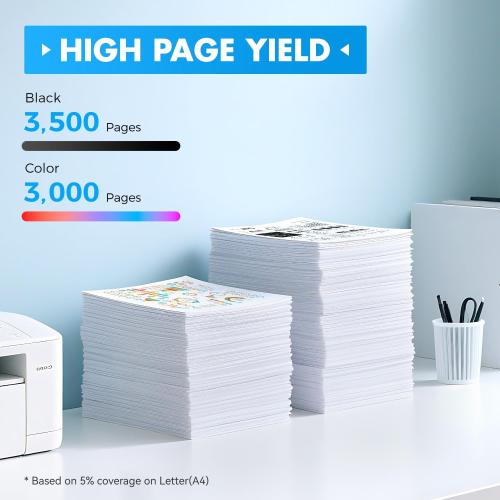 213A Toner Cartridge 4-Pack Set with Chip Replacement for HP 213A 213X W2130X W2130A Compatible for HP Color Laserjet Enterprise 5700dn MFP 5800dn 6700 6701dn 6800 6801dn Laser Printer Ink Black Color