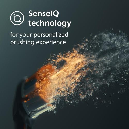 Philips Sonicare DiamondClean 9900 Prestige Electric Toothbrush - with SenseIQ Technology and Advanced AI App, 5 Brushing Modes, 3 Intensity Levels, Charging Travel Case,Midnight Blue, Model HX9990/12