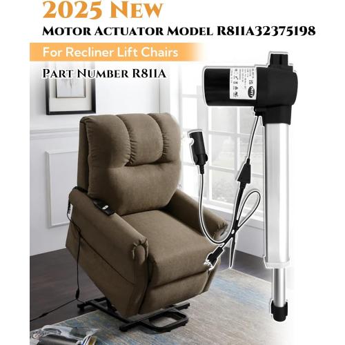 Power Recliner Chair Motor and Actuator Replacement Model R811A32375198 for Sofa Lift Chairs,Part Number R811A