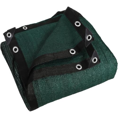 90% Green 6 ft X 10 ft Heavy Duty Shade Mesh Tarp Shade Cloth Taped Edge with Grommets for Outdoor Plant Cover Patio Tomatoes Barn Kennel Greenhouse