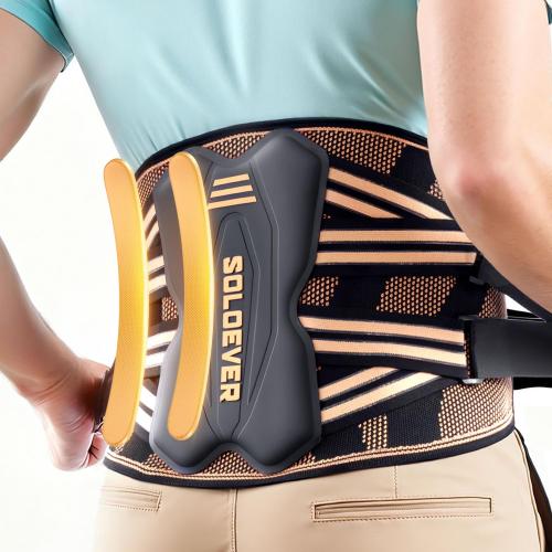Copper-Infused Back Brace for Men Lower Back Pain Relief [Medical-Grade & Stronger Support] Lumbar Support Belt with Support System for Women - Back Support Brace for Heavy Lifting and Work