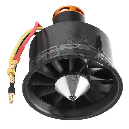 QF2822 64mm 12 Blade EDF Set, 3500KV Brushless Motor 3-6S Lipo (1200W/100A) for RC Jet Ducted Fan Upgrade