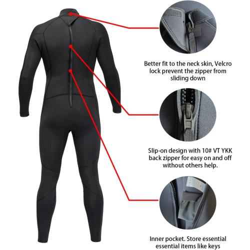 Size Medium Full Wetsuits 5/4mm 4/3mm and 3mm Full Wetsuit for Mens Premium Neoprene Suits for Diving Snorkeling Surfing Swimming