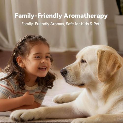 2026 Smart Waterless Diffuser, 2000 Sq.Ft Cold Air Scent Machine with Clock & Environmental Display | 7 Fragrance Levels, 9 Timer Settings, Hotel Collection Diffuser for Home & Large Rooms (Black)