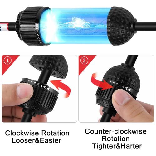 PGM Golf Swing Trainer Aid -2.0 Golf Swing Training Aid Golf Practice Warm-Up Stick for Strength Flexibility and Tempo Training -Suit for Practice Chipping Hitting Golf Accessories