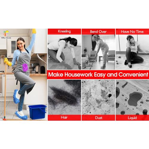 Set of 10 Pieces Microfiber Mop Slippers Shoes Cover Soft Washable Reusable Floor Polishing Dust Dirt Hair Men Women Sweeper Cleaning Mop Tool for House Office Bathroom Kitchen, Multicolored 5 Pairs
