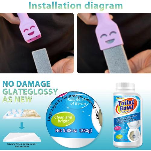 Pumice Stone for Toilet Bowl Cleaning, Powerfully Cleans Hard Water Rings, Calcium Buildup & Stains, Suitable for Cleaning Toilets, Bathtubs