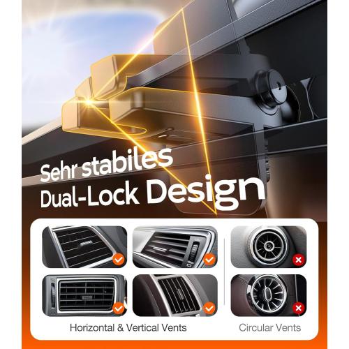 TORRAS Ultra-Durable Phone Holders for Your Car【96 LBS Strongest Suction】 Car Phone Holder Mount, Safety Certs Cell Phone Car Mount Truck for Dashboard Windshield Vent for iPhone 17 16 15 14 Pro Max