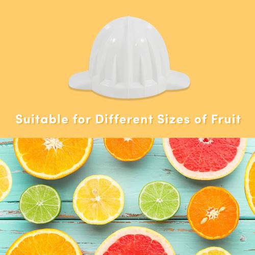 Elite Gourmet ETS-411 BPA-Free Electric Citrus Juicer Extractor: Compact Large Volume Pulp Control Oranges, Lemons, Limes, Grapefruits with Easy Pour Spout, 16 oz, White